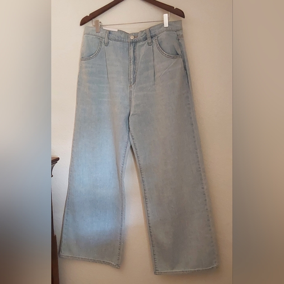 JOE'S JEANS THE PLEATED CHARMING WIDE LEG ANKLE JEANS, SIZE 32, NWT $188 - Picture 7 of 16